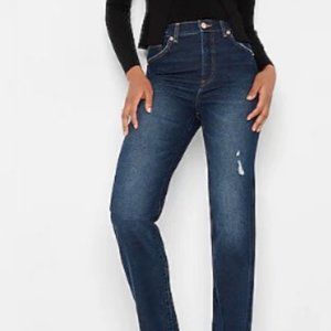 Express Super high waisted modern straight jeans